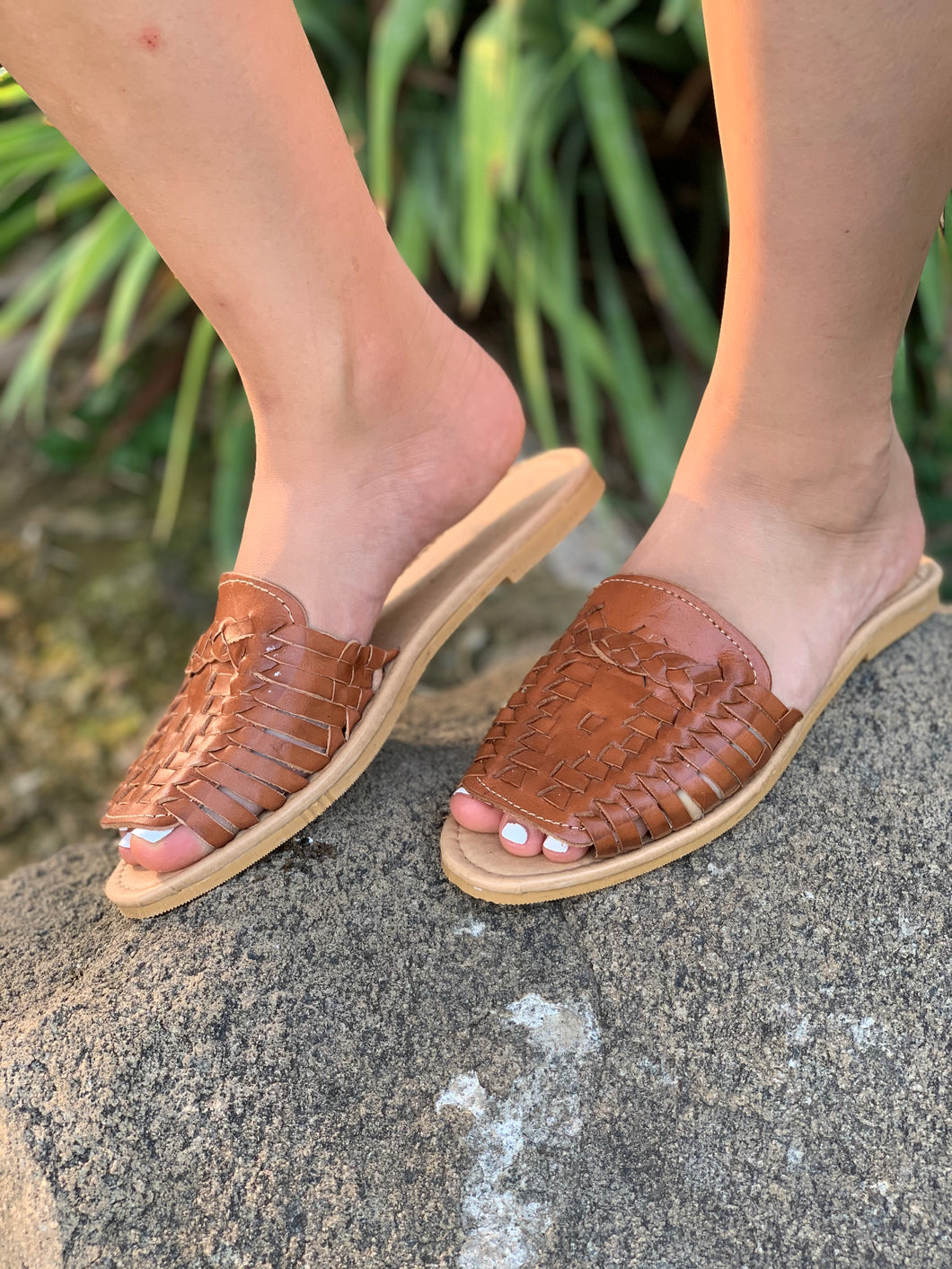 Slip on tan Classico look