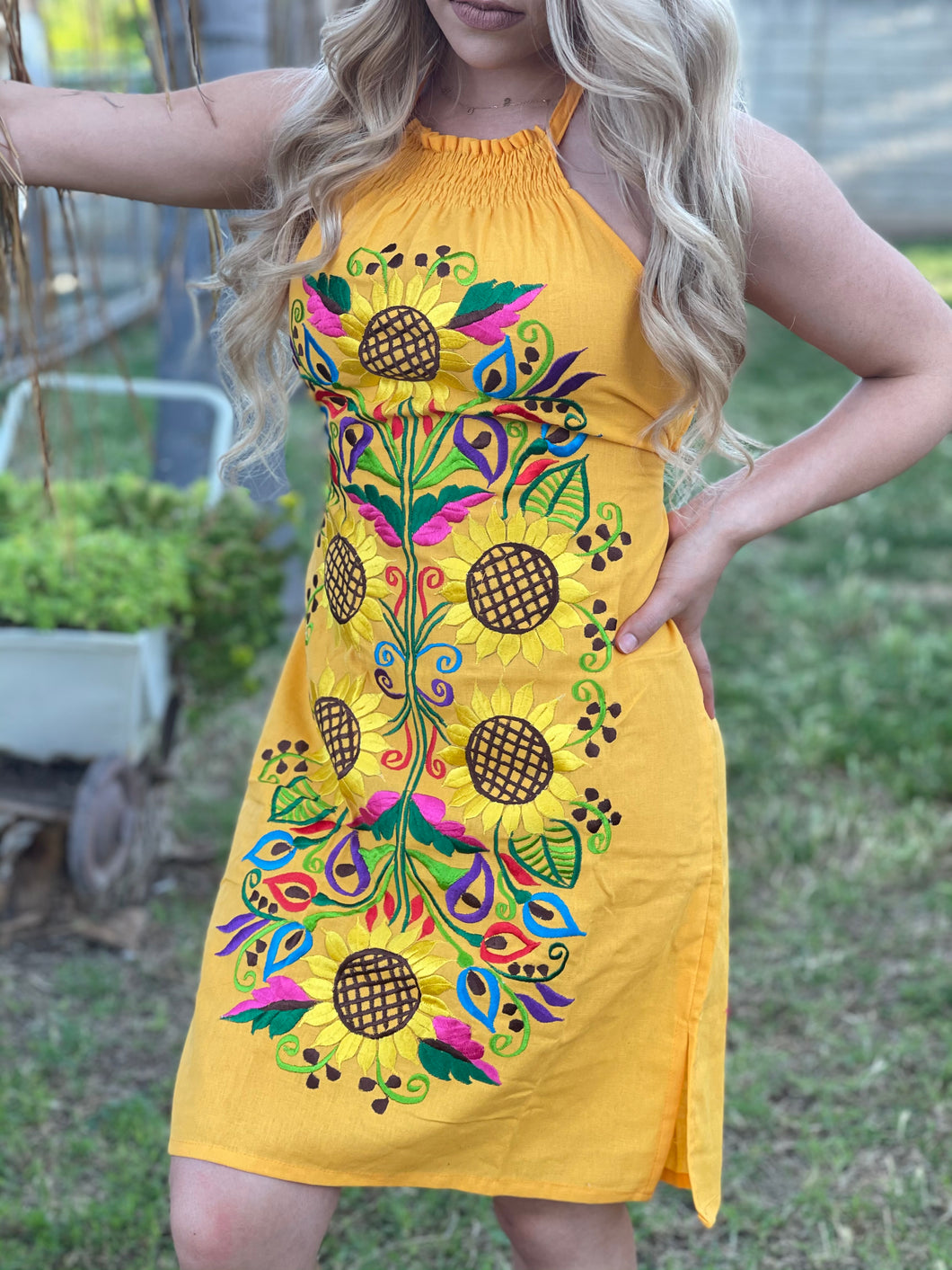 Girasol Embroidery Summer Dress