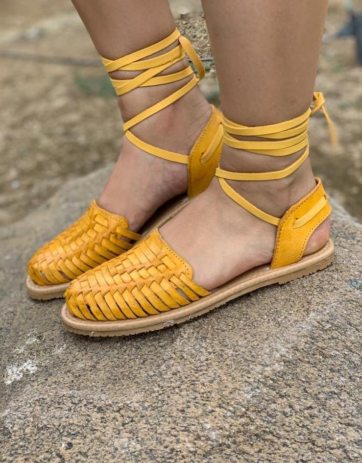 Yellow huaraches