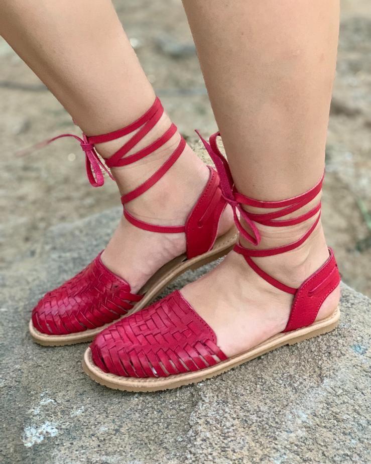 Red huaraches